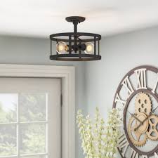 Maybe you would like to learn more about one of these? Laurel Foundry Modern Farmhouse Tamar 2 Light 12 Caged Drum Semi Flush Mount Reviews Wayfair