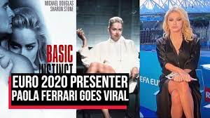 Italian tv presenter paola ferrari went viral after many thought she'd accidentally flashed the whole of italy. Euro 2020 Presenter Paola Ferrari Goes Viral For Sharon Stone Leg Crossing Moment Cobrapost Youtube