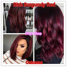 Dark burgundy, maroon, burgundy with red, purple and brown highlights. Rich Burgundy Red Hair Color With Oxidant 6 45 Bob Keratin Permanent Hair Color Lazada Ph