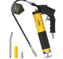 Amazon.com: UTOOL Pneumatic Grease Gun, 6000 PSI Air Operated Grease Gun  Kit, 14 oz Load, 18 Inch Resin Flex Hose, 1 Extension Bend Pipe, 1 Sharp  Type ...