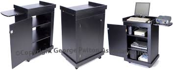 Check spelling or type a new query. Mobile Lectern With Enclosed Cabinet Pull Out Shelf Locking Wheels Black Locker Storage Adjustable Shelving Shelves