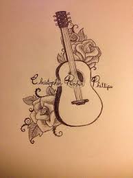 Guitar And Roses Music Tattoo Designs Music Tattoos Memorial Tattoos