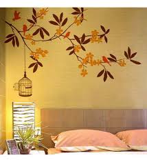 Only 1 available and it's in 1 person's cart. Buy Multicolour Pvc Vinyl Orange Flower Tree Wall Sticker By Creatick Studio Online Floral Wall Stickers Wall Art Home Decor Pepperfry Product