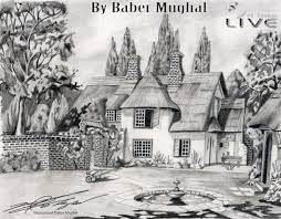 Pencil drawing of a landscape. Pencil Sketches Of Nature Art Design Gallery Drawing Scenery Nature Sketches Pencil Landscape Pencil Drawings