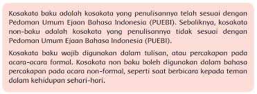 Kosakata Baku Non Baku Bacaan Pensil Si Kecil Yang Amat Penting Halaman 116 Belajar Kurikulum 2013