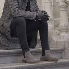 Handcrafted with integrity with the highest quality materials and goodyear welt construction. Best Of Men Style On Instagram Lovely Grey Suede Chelsea Boots Available At Www M Grey Suede Chelsea Boots Chelsea Boots Men Outfit Grey Chelsea Boots Men