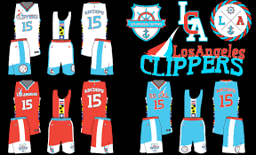 Los angeles clippers logo by unknown author license: Uni Watch Los Angeles Clippers Uniform Redesign Results
