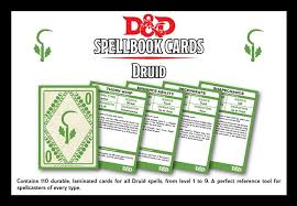 Spellbook Cards Druid 73903 Spell Book Dungeons And Dragons Dungeons And Dragons Miniatures