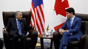 Mahathir mohamad, 92, has been sworn in as malaysia's new prime minister, making him the oldest elected leader in the world. Prime Minister Justin Trudeau Meets With The Prime Minister Of Malaysia Mahathir Bin Mohamad Prime Minister Of Canada