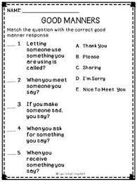 Good Manners Manners Activities Teacher Favorite Things Good Manners