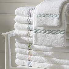 Set the table with matouk schumacher. Matouk Classic Chain Luxury Towels