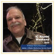 Join us in congratulating Professor Marty Brownstein, this year's winner of  the James J. Whalen Meritorious Service Award! To read more about Marty,  visit the link in our bio. If you would