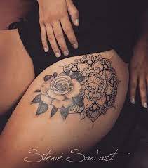 Pin By Viola Goll On Tattoos Ink Mandala Tattoos For Women Front Thigh Tattoos Cute Tattoos For Women