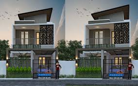 Rumah seperti ini tentu nyaman karena sejuk, bisa menyiasati iklim dan cuaca tropis yang panas dan lembap. Desain Rumah 6 X 15 M2 2 Lantai Bergaya Modern Tropis Desain Rumah Online