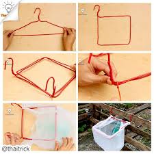 Hanger Life Hacks No 2 Via Youtube Com Thaitrick Lifehacks Thaitrick Diy Hanger Craft Wire Hanger Crafts Hanger Crafts Hanger Diy