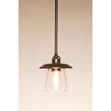 Allen Roth Bristow Mission Bronze Traditional Clear Glass Globe Pendant Light In The Pendant Lighting Department At Lowes Com