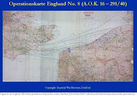 Operation Sealion Figure 4 German 16th Army Map No 8 Army Operation Sea Lion Map