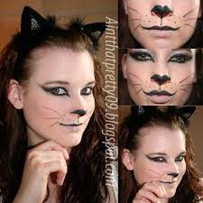 Cute black cat head set. 15 Black Cat Face Paint Ideas Cat Halloween Makeup Halloween Makeup Cat Makeup