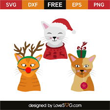Download Christmas Cats Lovesvg Com