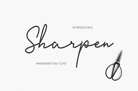 Aug 13, 2021 · today we're featuring some of the best free script fonts from across the web. Sharpen Handwriting Font All Free Fonts