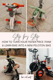 Maybe you would like to learn more about one of these? Diy Fisher Price Think Learn Stationary Bike To Look Like A Peloton Bike Peloton Bike Kids Stationary Diy Stationary Bike