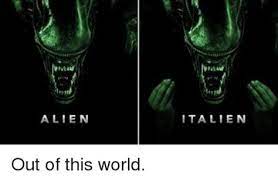 The one that stands out features e.t. Alien Italien Memes