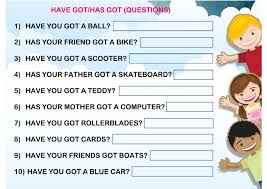 Have Got Has Got Interactive And Downloadable Worksheet Check Your Answers O English As A Second Language English Lessons English As A Second Language Esl