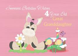 Birthday Wishes For 4 Year Old Granddaughter 4 Year Old Sweetest Great Granddaughter Birthday Donkey Pink Card Ad Ad Great Grand Granddaughter Birthday Pink Cards Graduation Invitations Template