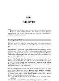 Check spelling or type a new query. Stilistika Sastra Indonesia Kaji Bahasa