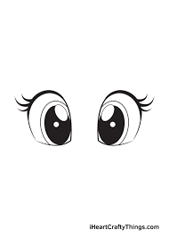 Draw eyes, nose, and mouth as well. Cute Eyes Drawing How To Draw Cute Eyes Step By Step