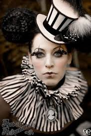 Black And White Clown Costume Ideas Antique Circus Harlequin Circus Costume Steampunk Circus Dark Circus