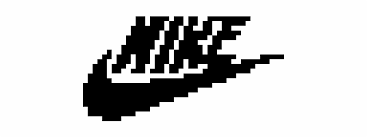 The current one consists of a white horse's head profile with heavy outline strokes to give a more defined form. Nike Logo Pixel Art Nike Logo Transparent Png Download 483515 Vippng