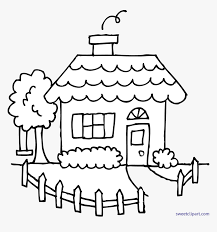 Kutcha houses are made of wood. House Clipart Black And White Hd Png Download Transparent Png Image Pngitem