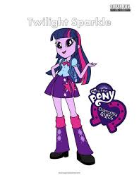 Click the princess twilight sparkle coloring pages to view printable version or color it online (compatible with ipad and android tablets). Equestria Girls Twilight Sparkle Coloring Page Super Fun Coloring