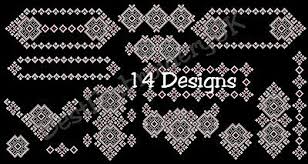 Stitches largest collection of free embroidery designs at annthegran.com. Machine Embroidery Designs Cross Stitch Designs Ornament Borders Pes Dst 3 99 Picclick Uk
