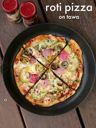 Roti Pizza Recipe Pizza Roti Roti Pizza With Leftover Chapati Recipe Roti Chapati Recipes Indian Food Recipes Vegetarian