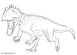 Coloring pages dinosaurs, 100 images. Jurassic World Indoraptor Dinosaur Coloring Pages Novocom Top