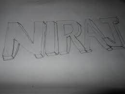How To Drawing 3d Your Names 5 Steps Instructables