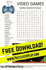 From the beginning, the website has been free, making its money off of advertising. Video Games Word Search Puzzle In 2021 Free Video Game Free Printable Puzzles Focus Games