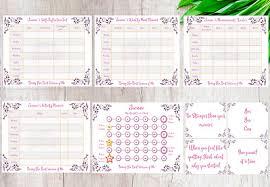 Personalised Weight Loss Chart Print Diet Slimming World