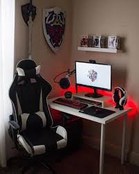 Best Office Desk Setup Gaming Design Ideas Inspiration Modernoffice Bestofficedesk Computer Gaming Room Small Game Rooms Gaming Room Setup