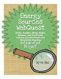 Energy Sources Webquest Science Current Event Non Ficti Webquest Third Grade Science Sixth Grade Science