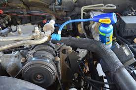 It comes as a reusable large aerosol can (it sort of looks like a mini fire extinguisher) with a 24 inch braided metal hose along the side and a pressure gauge at the top. How To Recharge Your Car A C In 15 Minutes How Tos Diy