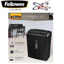 Straight & cross cut with various security levels. Fellowes P28 Paper Shredder Straight Cut 8 Sheets 15 Liters Paper Shredder Shredder Machine Office Shredder Shopee Malaysia
