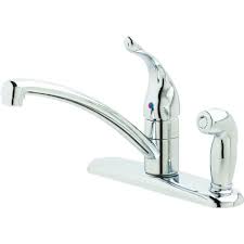 Wash dishes and prepare food with ease using an elegant, functional kitchen sink faucet from moen. Moen Chateau Kitchen Faucet Chrome Single Handle In Deck Spray Hd Supply