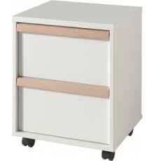 Maybe you would like to learn more about one of these? Caisson De Bureau Blanc 2 Tiroirs De Rangement Poignee Ligne Bois Clair Avec Roulettes