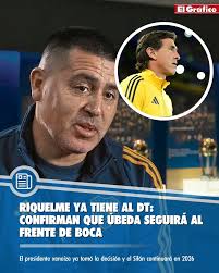 🔵🟡 BOCA TIENE TÉCNICO PARA 2026: SIGUE ÚBEDA ✓ Juan Román Riquelme tomó  la decisión de que el Sifón continúe al frente del Xeneize el próximo año  🎙️Olé