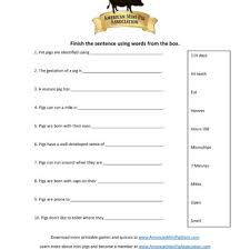 Kids animals quiz printable animal quiz questions and answers for children. Pig Trivia Fill In The Blank 1 American Mini Pig Online Store