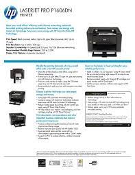 Specify a correct version of file. Laserjet Pro P1606dn Printer Hp
