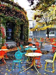 Memorial Union Terrace In Fall Patio Outdoor Painting Patio Furniture